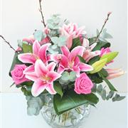 Florist choice Lily and Rose Bouquet 
