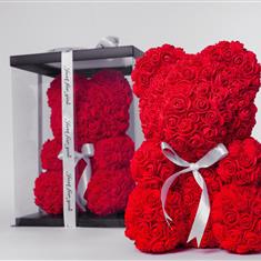 Red Flower Teddy Bear 17 CM